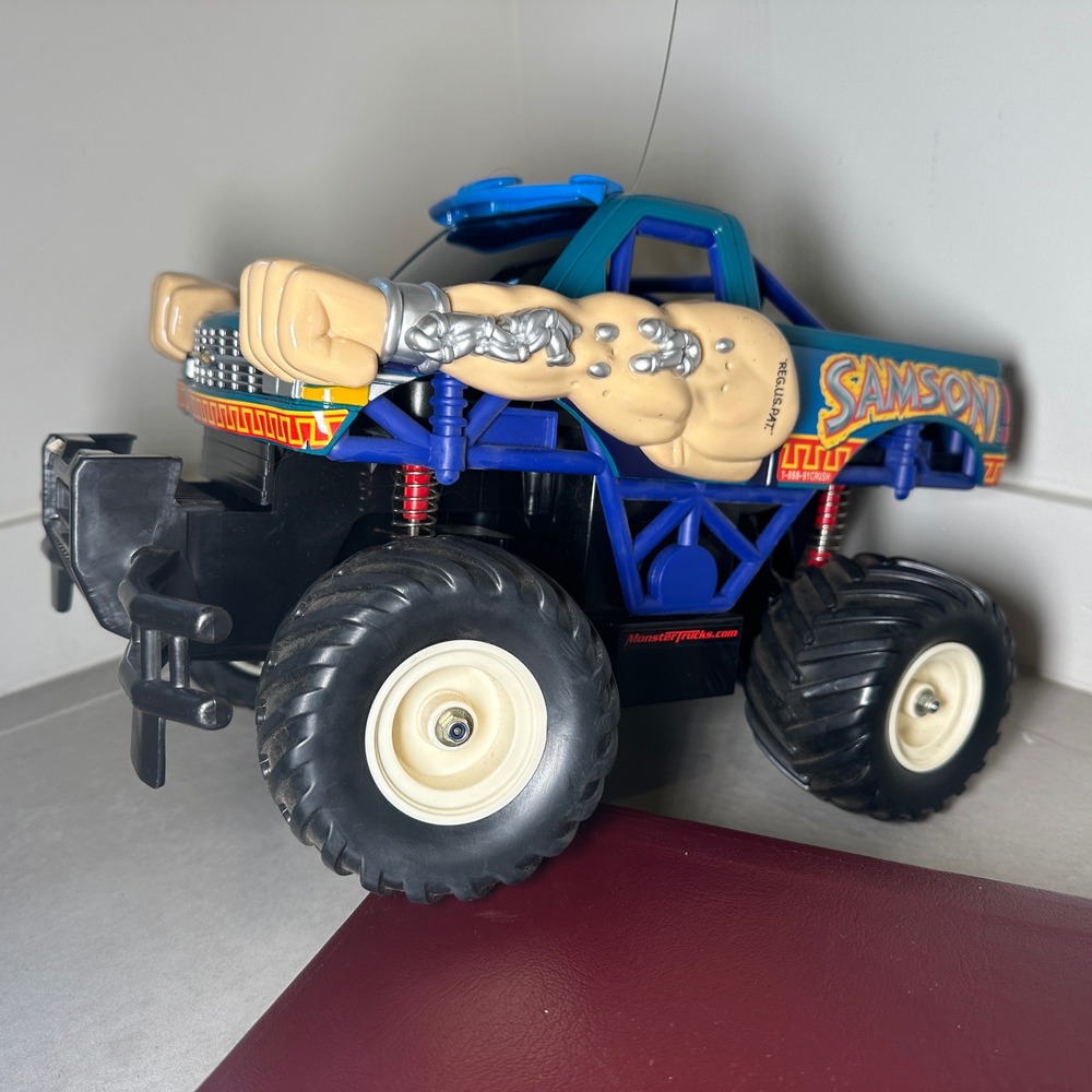 Vintage RadioShack Samson RC Monster Jam Truck Rare Muscle Arms Toy Collectible